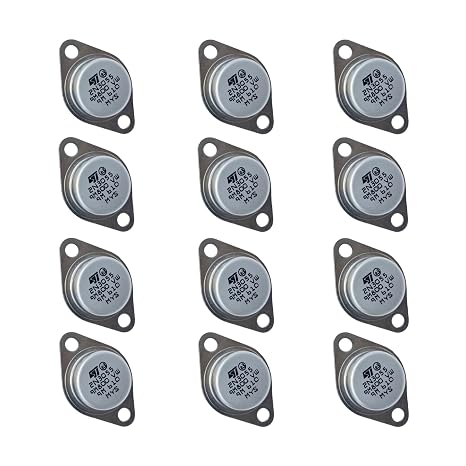 12 Pcs Power Transistor 2N3055 2N3055B 2N3055G 2N3055H NPN Transistors Compatible with Medium Speed Switch Audio Power Amp 15A 100V 115W