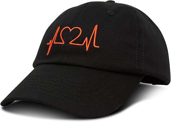 DALIX Heartbeat RN Nurse Hat EKG Baseball Cap Medical Fitness