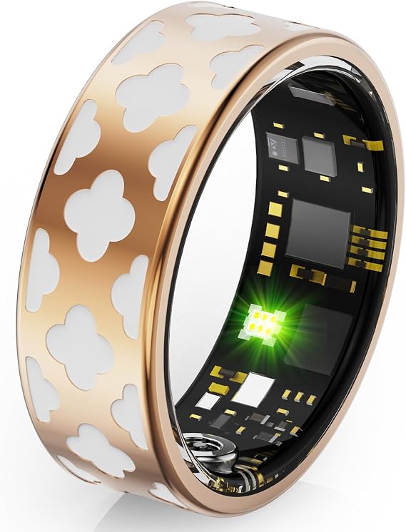 Smart Ring Heart Rate Monitor Sleep Tracker Blood Pressure Fitness Tracker Pedometer Step Counter Calories Anillo Inteligente Health Smart Rings for Women Ladies