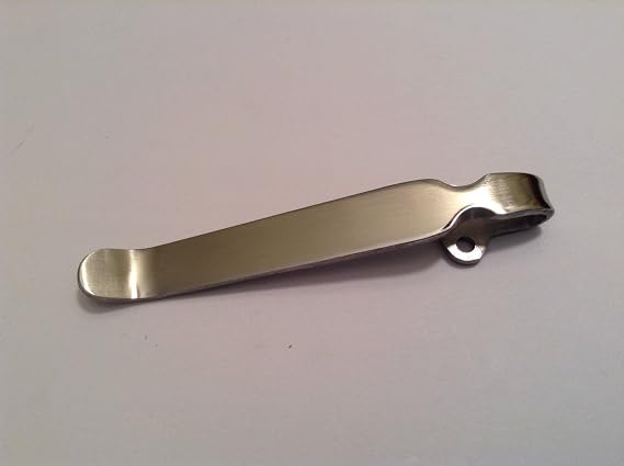 Titanium Deep Carry Pocket Clip for Spyderco Knives