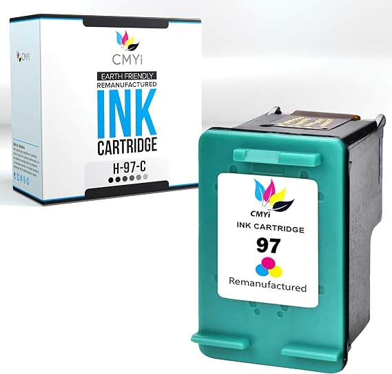 97 Color Replacement Ink Cartridge for HP PhotoSmart 2605, 2608, 2610, 2610v, 2610xi, 2710xi, 320, 325, 325v, 325xi, 330, 335, 335v, 335xi, 337, 370, 375, 375b, 375v, 385, 385v, 385xi Printers