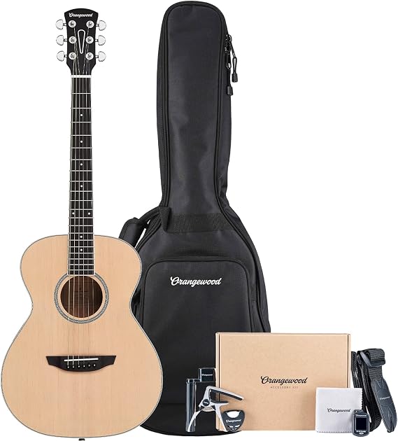 Orangewood 6 String Acoustic Guitar Pack, Right, Spruce (OW-DANA-S-AK)