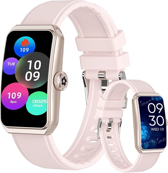 Fitness Tracker, 1.47" HD, Heart Rate SpO2, IP68 - Pink