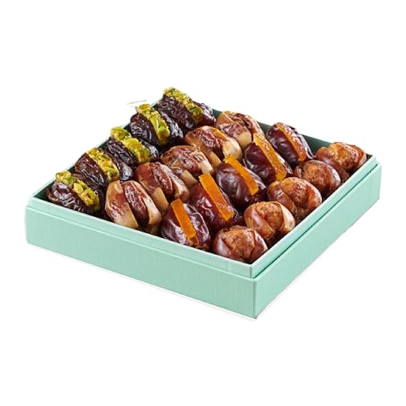 Bateel | Pastel Mint Gift Set | Filled Dates | Small| 12.6 oz