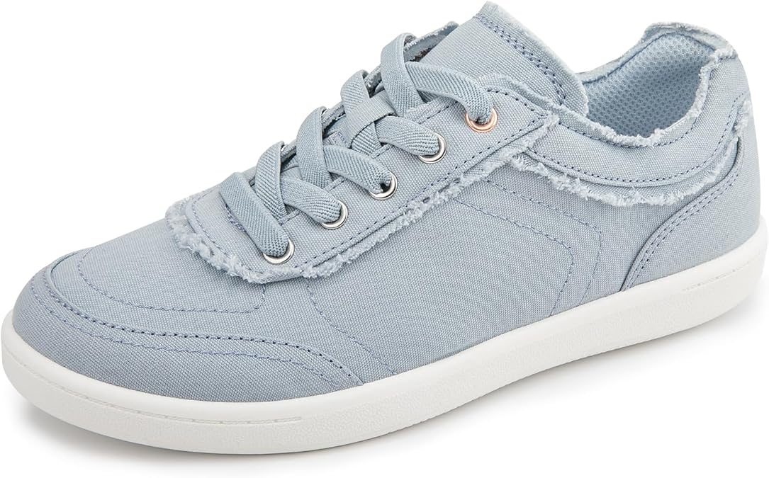 BENEKER Women's Slip-On Canvas Sneakers, Lightweight Walking Shoes
