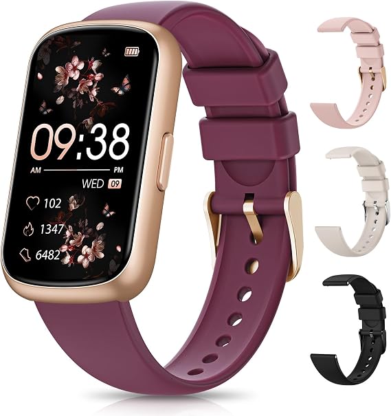 Fitness Tracker, Fitness Tracker Watches for Women with Heart Rate/Blood Oxygen/Sleep Monitor, 20+ Sports Modes Smart Watches for Women/Men, Activity & Step Tracker Smart Watch for Android/iOS Phones