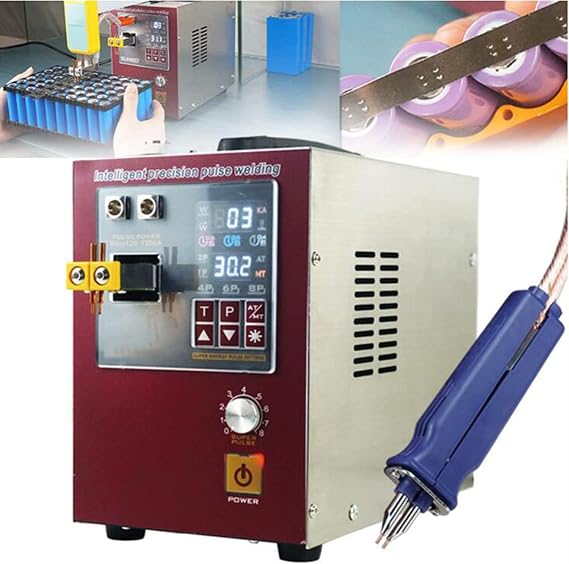 737DH Battery Spot Welder,Pulse Spot Welder 4.3kw Battery Welding Machine,Battery Spot Welder & Soldering Station Portable Pulse Welding Machine for Battery Pack 18650 Lithium Batteries
