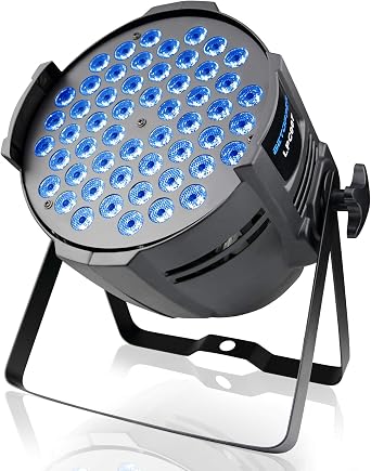 BETOPPER DJ Lights DMX Sound Activated, 54 x 3W LED Par Lights RGB Stage Light DMX, DJ Par Lighting for Church, Concert, Wedding, Party, Bar, Stage Lighting 1