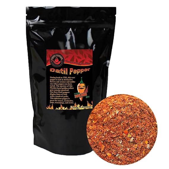 Orange Datil Pepper Powder by Magic Plant - 2 Oz, 200K-400K SHU, Rare Sweet Heat with Tangy Fruity Flavor, Fine Ground Chili Powder for Steak Seasoning, Cooking & Marinades