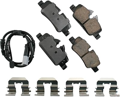 Akebono Brakes EUR1800 Euro Ultra Premium Ceramic Brake Pads Mini 19-15 Cooper, GREY