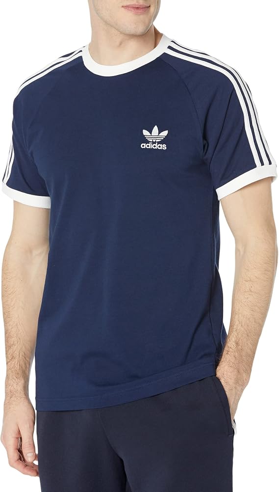 adidas Originals Mens Adicolor Classics 3-Stripes T-Shirt Night Indigo Medium