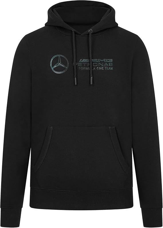 Mercedes AMG Petronas F1 Men's Stealth Logo Hoodie - Black - Size: XS
