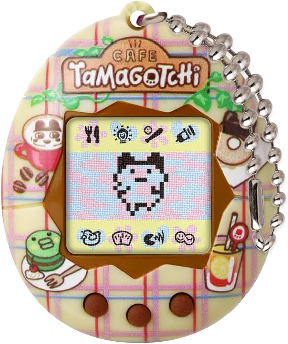 Tamagotchi Original - Bandai - Tama Café - Electronic Virtual Pet with Colour Screen - Interactive Pet Toy - Café Theme - Toy for Children from 8 Years - 42997
