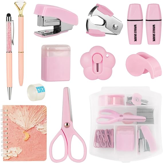 OFFCUP Cute Desk Accessories Set, Office Supplies & Desk Accessory Kit