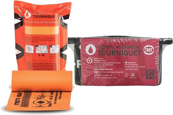 SWAT-T Tourniquet and The TMT, Tactical Mechanical Tourniquet, Combat Ready Tourniquets by Safeguard Medical. Made in The USA.