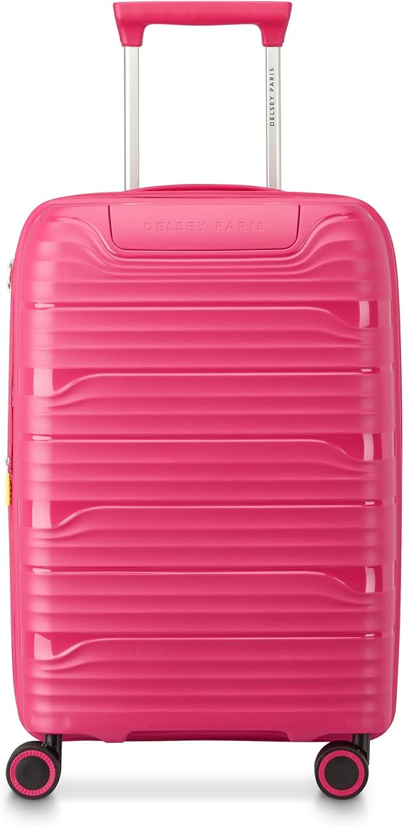 DELSEY Paris Dune Hardside Expandable Luggage with Spinner Wheels, Viva Magenta, Carry On 21 Inch