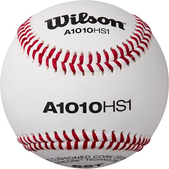 WILSON HS1SST Baseballs - No NFHS Logo, 1 Dozen