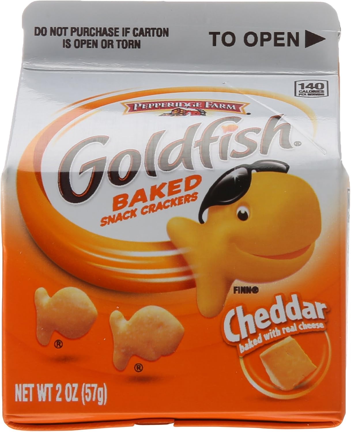 Pepperidge Farm Goldfish Cheddar Crackers, 2 Ounce Pack of 12