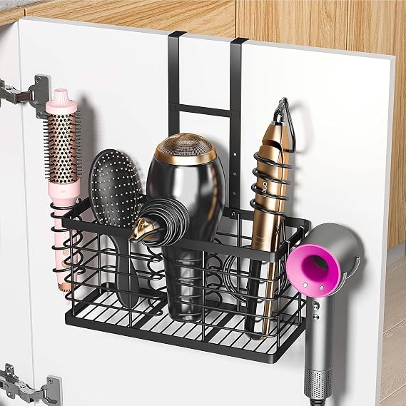 2026 Upgraded 3-in-1 Universal Hair Tool Organizer, XL Size, Black
