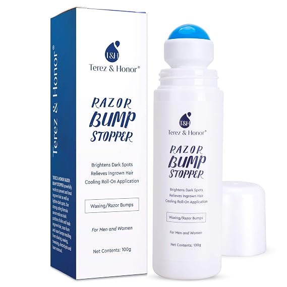 Razor Bump and Ingrown Hairs Serum - After Shave Solution Roll-On for Ingrown Hairs