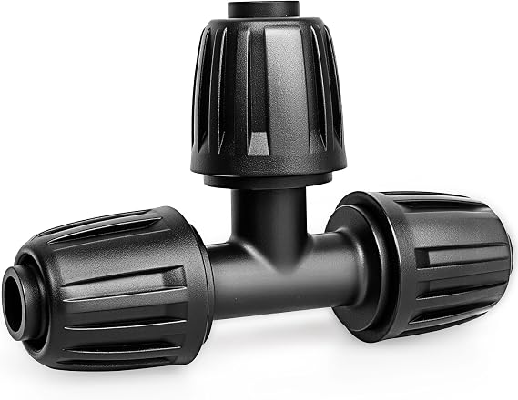 25Pack Drip Irrigation Fittings for 1/2 Inch Drip Tubing (1/2" ID x 0.65" OD)