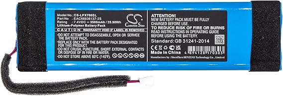 3500mAh EAC66836137-2S Battery for LG XBOOM Go PL7