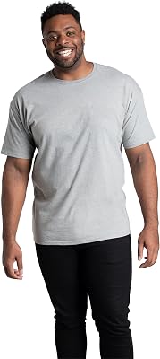 Fruit of The Loom Mens Big & Tall Eversoft Cotton Short Sleeve T Shirts, Breathable & Moisture Wicking with Odor Control