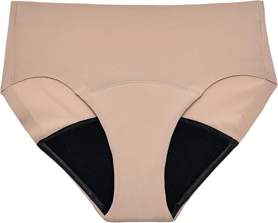 Thinx Period Underwear, Breathable Hip Huggers, Holds Up to 12 Regular Tampons*, Period Panties, All-Day Absorbency Menstrual Underwear for Women, Reusable, 1 Pack, L