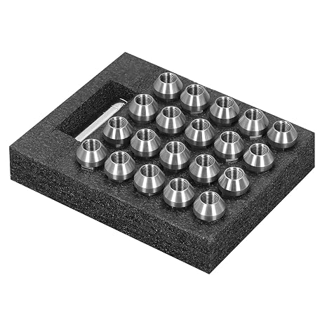 Wheel Lug Nuts 20pcs Wheel Lug Nuts M14x1 5 Thread 2in Height T304 Stainless Steel AntiCorrosion Locking Lug Nuts
