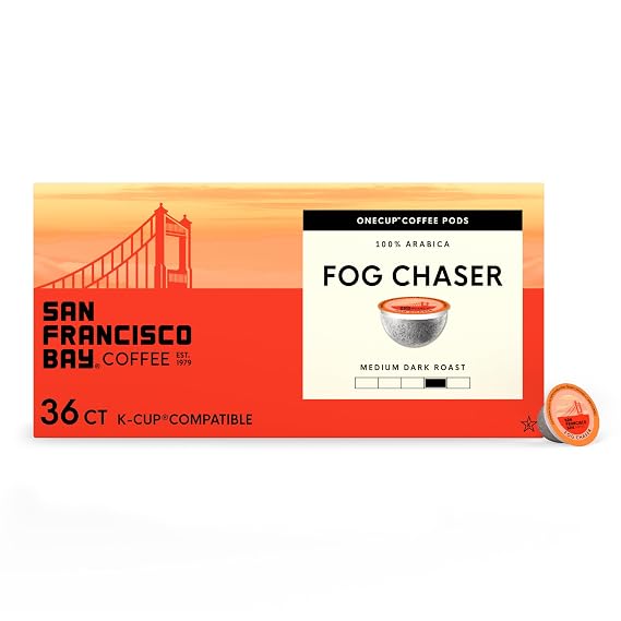 San Francisco Bay Fog Chaser K-Cup Compatible Coffee Pods, 36 ct