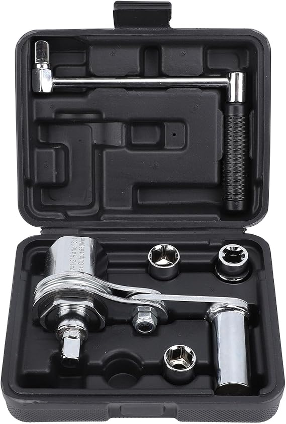 Torsion Multiplier Wrench 1/2in 3200N.M 1:16 Heavy Duty with 17mm 19mm 21mm Sockets Labor Saving for Lug Nut Removal