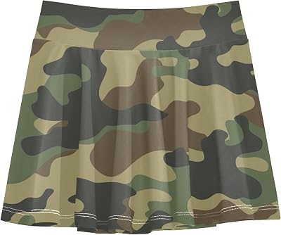 Joisal Toddler Girls Skorts Athletic Shorts Tennis Skirts Kids Little Girl Military Camouflage 4t