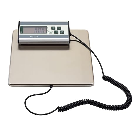 LEM Products 330 lb Stainless Steel Digital Scale, Silver