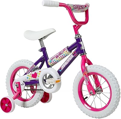 Dynacraft Magna Sweetheart 12-20 Childrens Bike for Ages 3-14 Years - Fun and Stylish Design, Sturdy and Durable, Perfect for Kids Learning to Ride, Easy to Assemble, Ideal for Young Riders