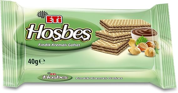 Eti Hoşbeş Fındık Kremalı Gofret 40 g x 24 Adet