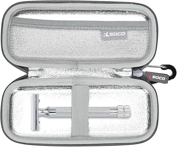 RLSOCO Carrying Case for Merkur Futur 23C/33C/34C/37C/38C Razor & works with Schick Razor (Case Only)