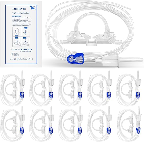 Dental Disposable Irrigation Tubes for Bien-Air Implant Motors, 10-Pack