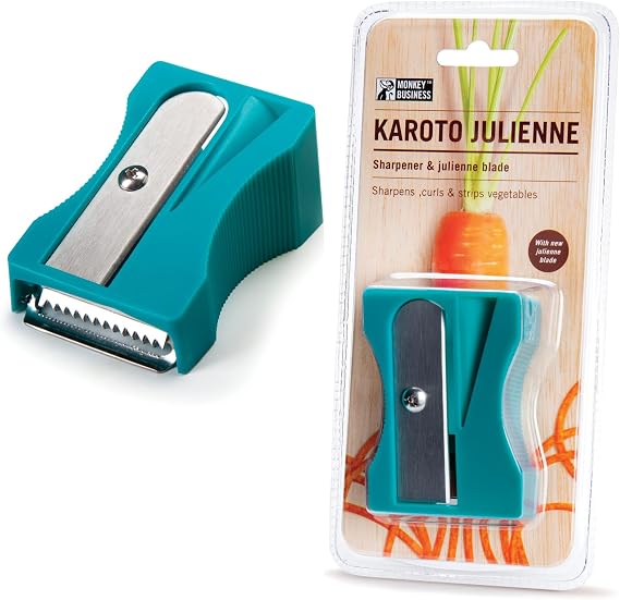 Karoto Julienne Zoodle Maker, Vegetable Spiralizer with Julienne Blade | Fun Kitchen Gadgets and Stuff | Zucchini Noodle Maker from a Series of Unique Peelers for Kitchen | by Monkey Business