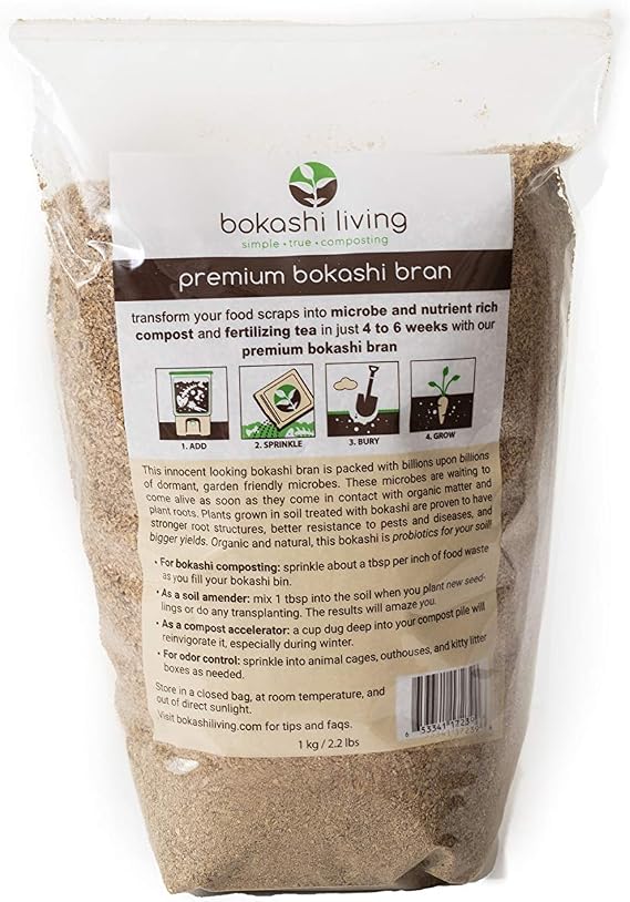 Premium Bokashi Bran (1 Kilograms | 2.2 Pounds)