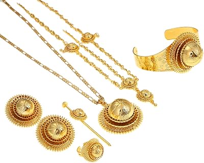 Ethiopian Jewelry Set Hair Piece Hair Pin Women Fashion Eritrea Habesha African Jewelry Set