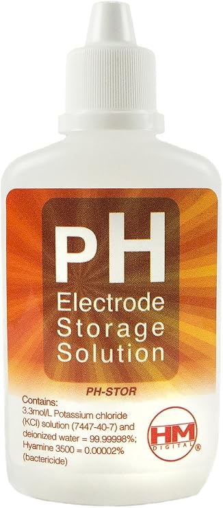 HM Digital pH Electrode Storage Solution - 60 cc / 2 oz (10/Cs)