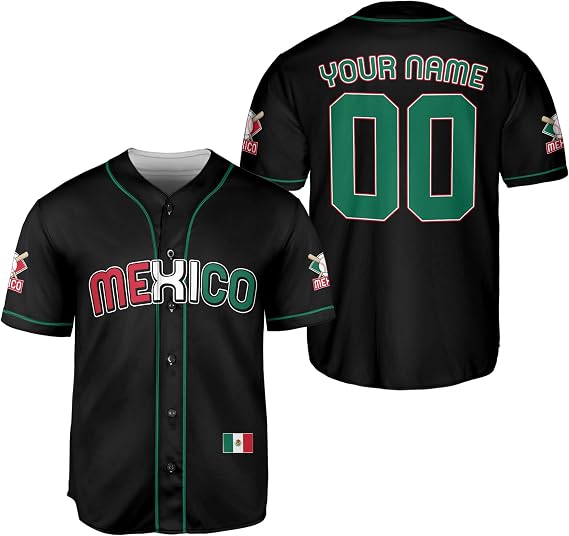 Custom Mexico Baseball Jersey for Men