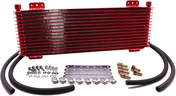 Radiator Electric Fan Motor Pro Tru Cool 40K Transmission Oil Cooler 14 Row Radiator LPD47391 GVW Heavy Duty