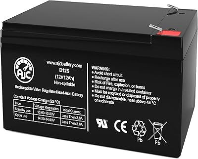 AJC Battery Compatible with Xtreme Power X-600 12V 12Ah Electric Scooter Battery