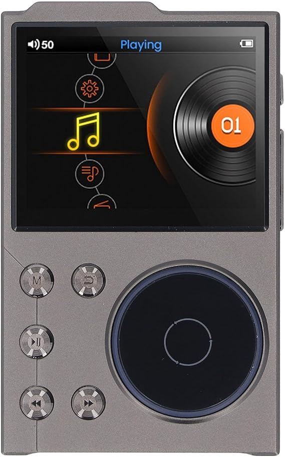 HiFi MP3 Player with Bluetooth 5.3 - Portable Digital Music Player, Lossless DSD High Resolution Digital Audio Music Player, Portable MP3 Player
