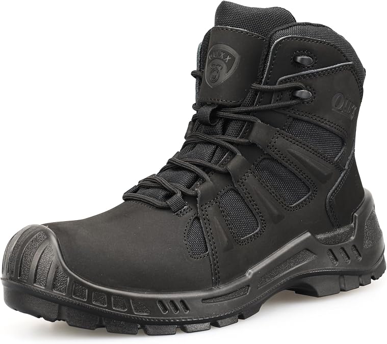 Men's Waterproof Composite Toe Work Boots, 6 Inch Safety Boot, Slip-Resistant Outsole, Metal Free, ASTM F2413-18 Rated, (OX4603)