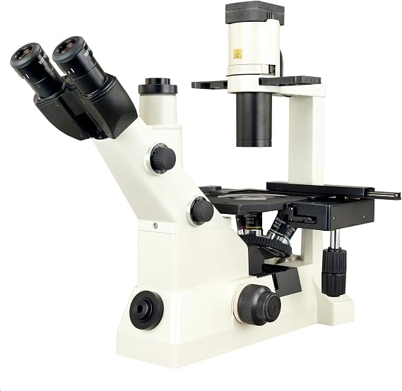 OMAX K832INV Inverted Phase Contrast Compound Microscope 400X | 40X-400X Magnification Range Compound Biological Microscope