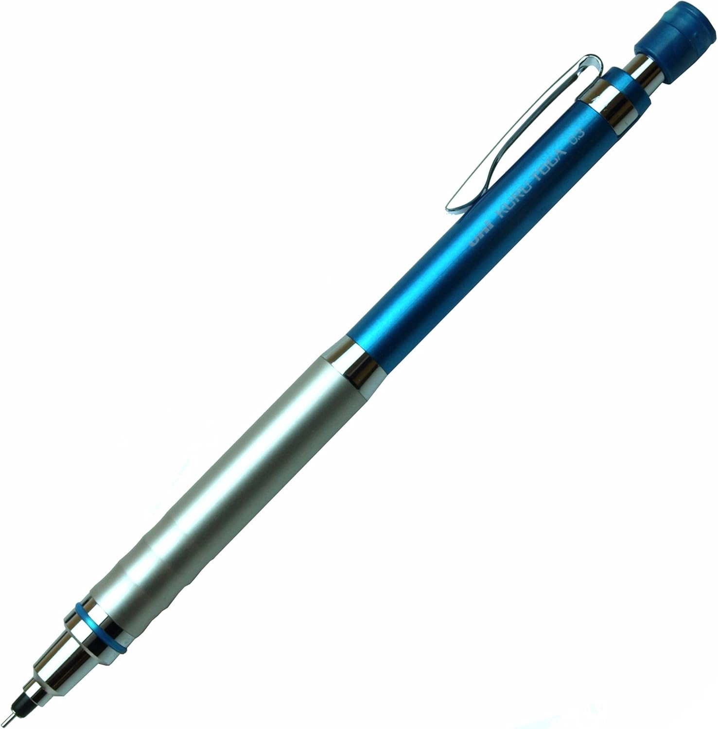 Uni Kuru Toga High Grade Auto Lead Rotation 0.3mm Mechanical Pencil, Blue Body M3-1012