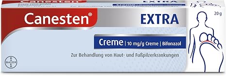 Canesten Extra Cream I Against Athlete's Foot and Skin Fungus I Bifonazole I 20 g