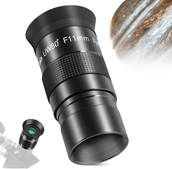 Astromania Telescope Eyepiece 1.25 Inch, 80 Ultra Wide Angle Eyepiece 11mm